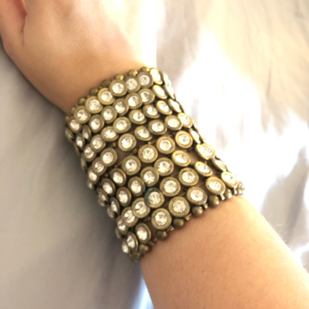 Gold and Diamond Cuff